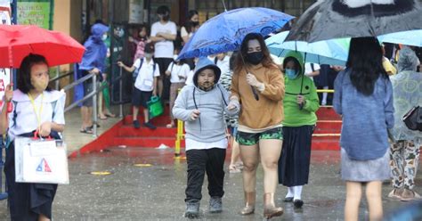 QC mayor issues guidelines on class suspensions during typhoon.
